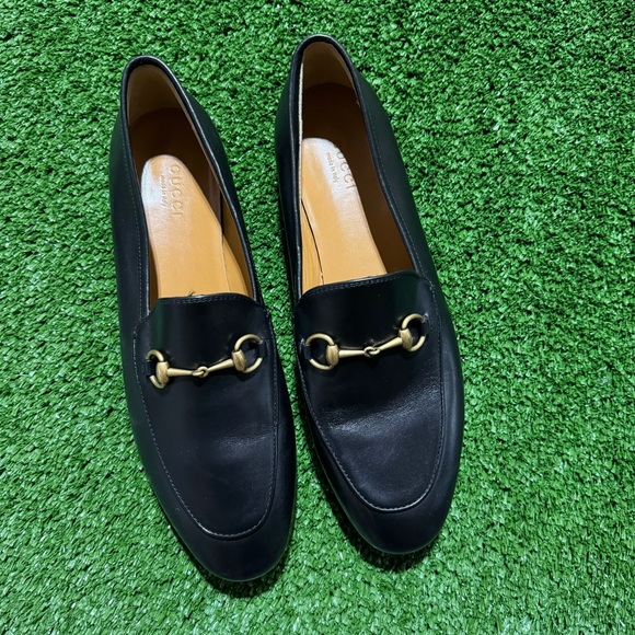 GUCCI Jordaan Leather Bit Loafers - Picture 2 of 14
